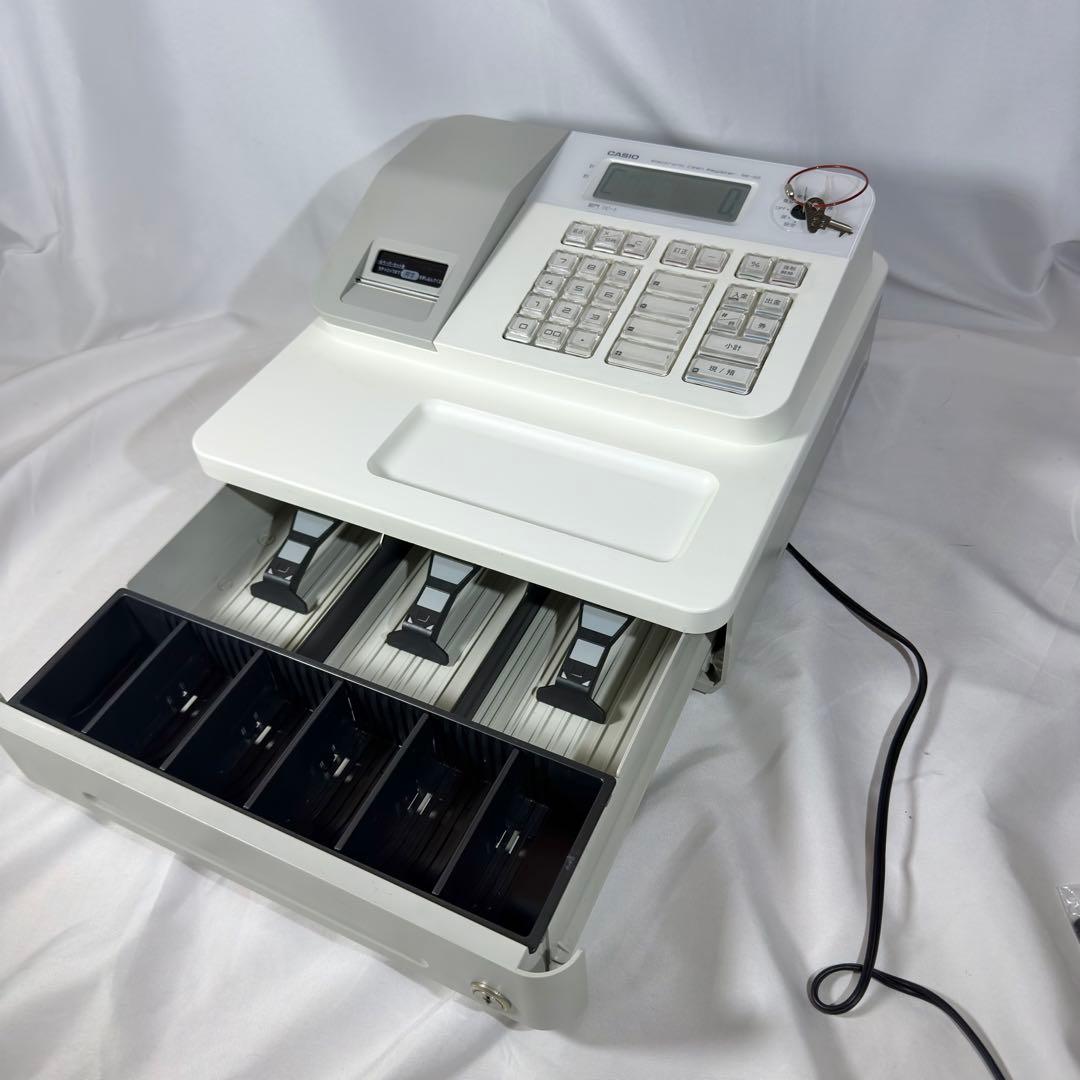 CASIO SE-G2-WE 電子レジスター 鍵付