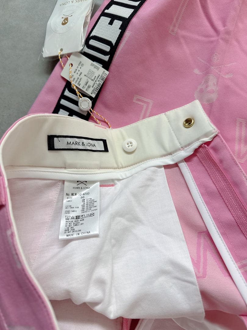 新品 ★ MARK&LONA 完売モデル ボトムス ピンク マーク&ロナ 正規品