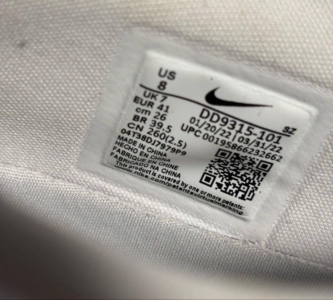 NIKEエアジョーダン1 ロー ゴルフシューズ トリプルホワイト26㎝