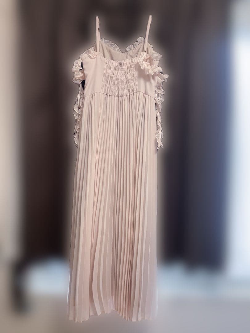 美品♡Rosé Muse frill pleats airy cami pink