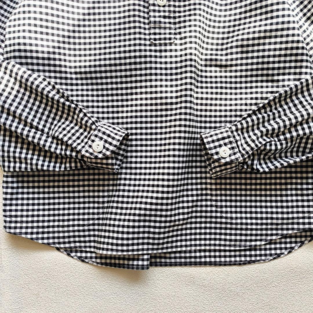 美品 DANTON ダントン ラウンドカラー プルオーバーシャツ 38 チェック