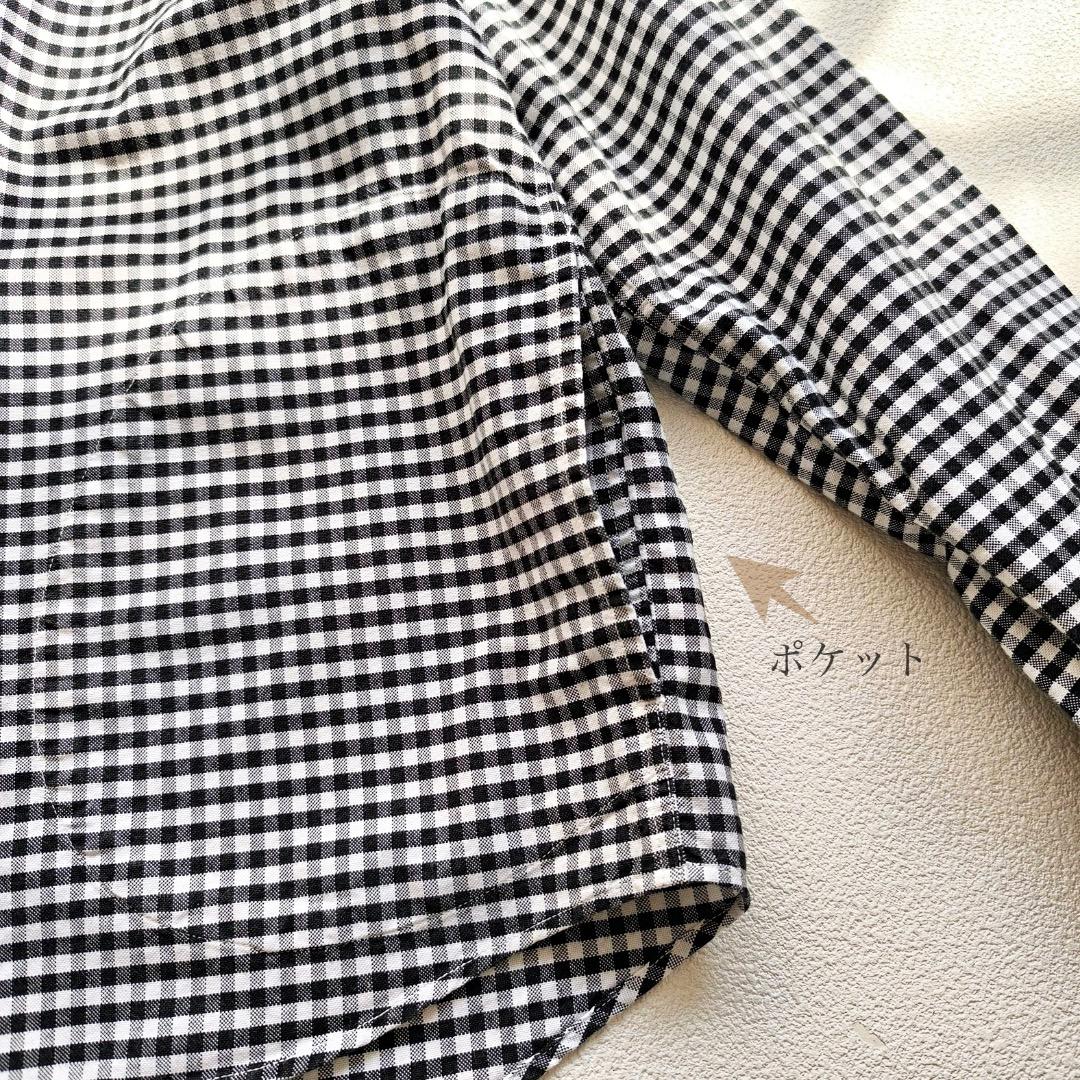 美品 DANTON ダントン ラウンドカラー プルオーバーシャツ 38 チェック