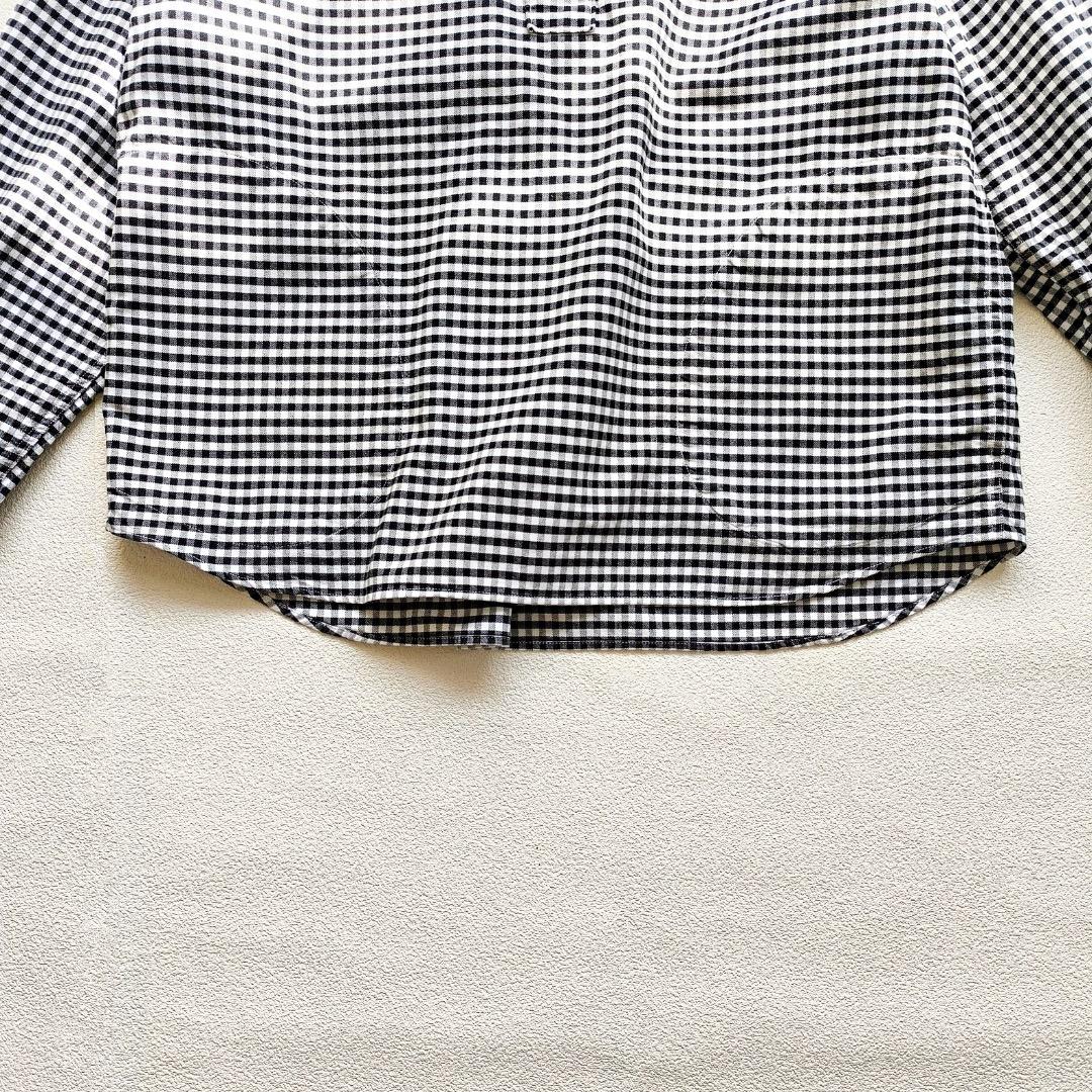 美品 DANTON ダントン ラウンドカラー プルオーバーシャツ 38 チェック