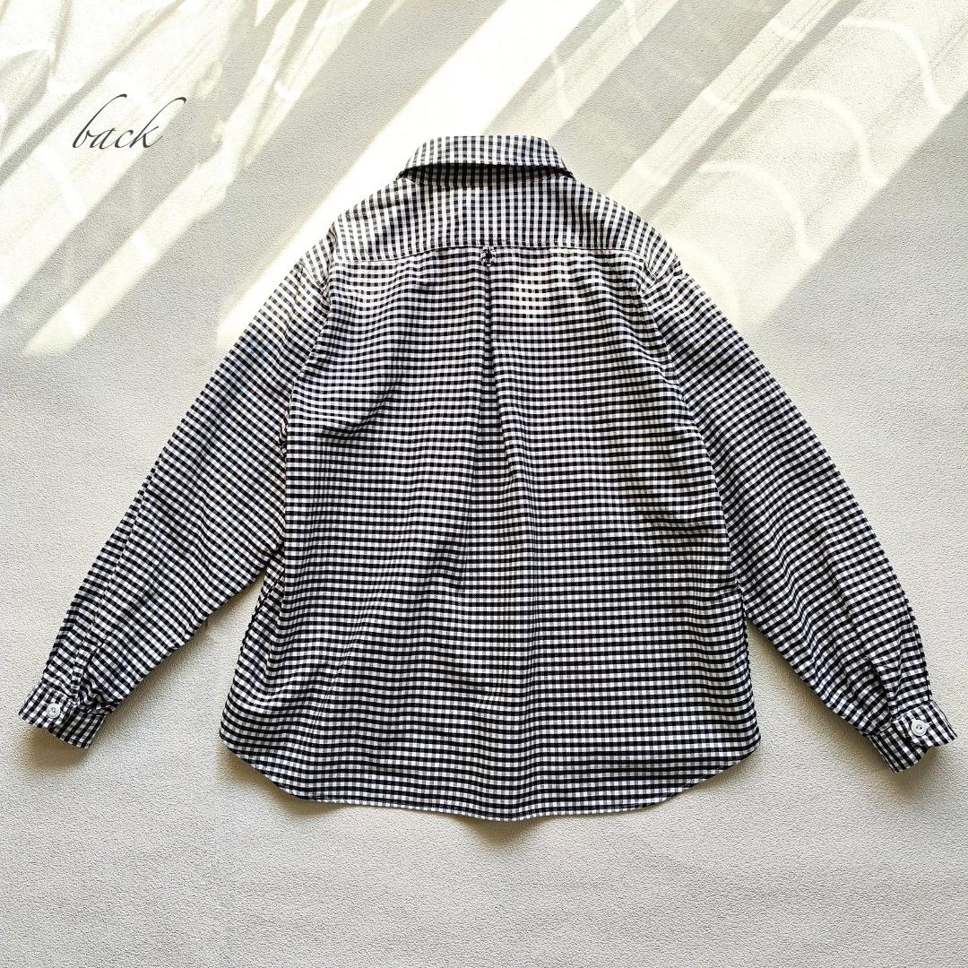美品 DANTON ダントン ラウンドカラー プルオーバーシャツ 38 チェック