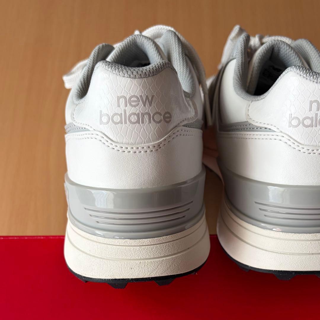New Balance ホワイト ゴルフシューズ574 27cm 2E