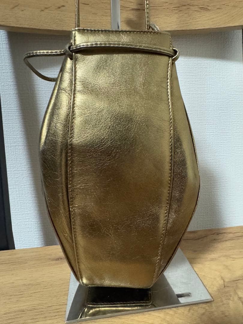 未使用品 RODO ロド ショルダーバッグ 巾着 パーティーバッグ ゴールド