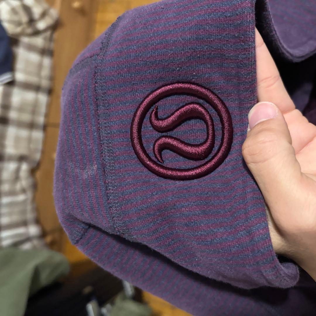 Lululemon scuba ジップパーカー サイズ10 ストライプ