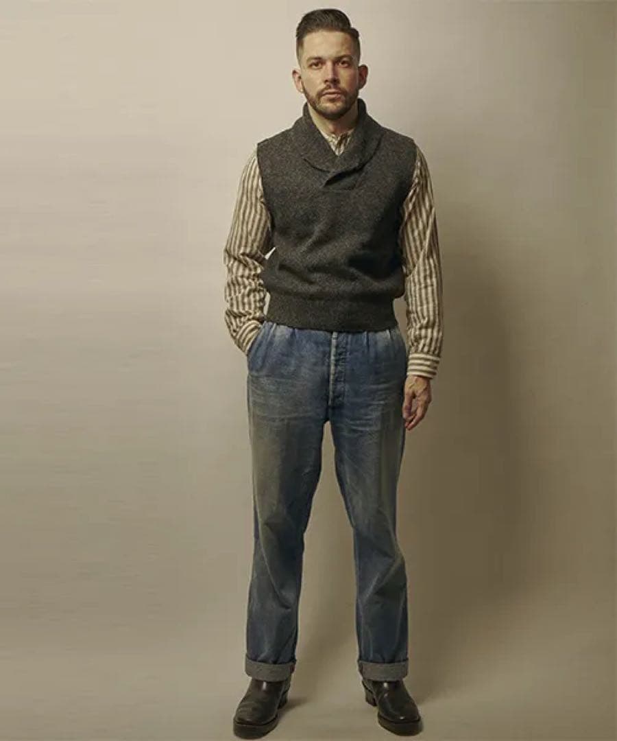 新品Belafonte DENIM 2TACK ROLLED UP HEM