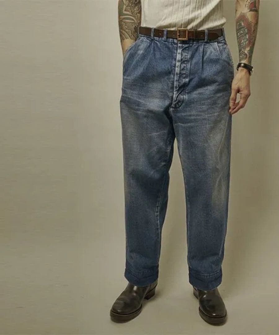 新品Belafonte DENIM 2TACK ROLLED UP HEM