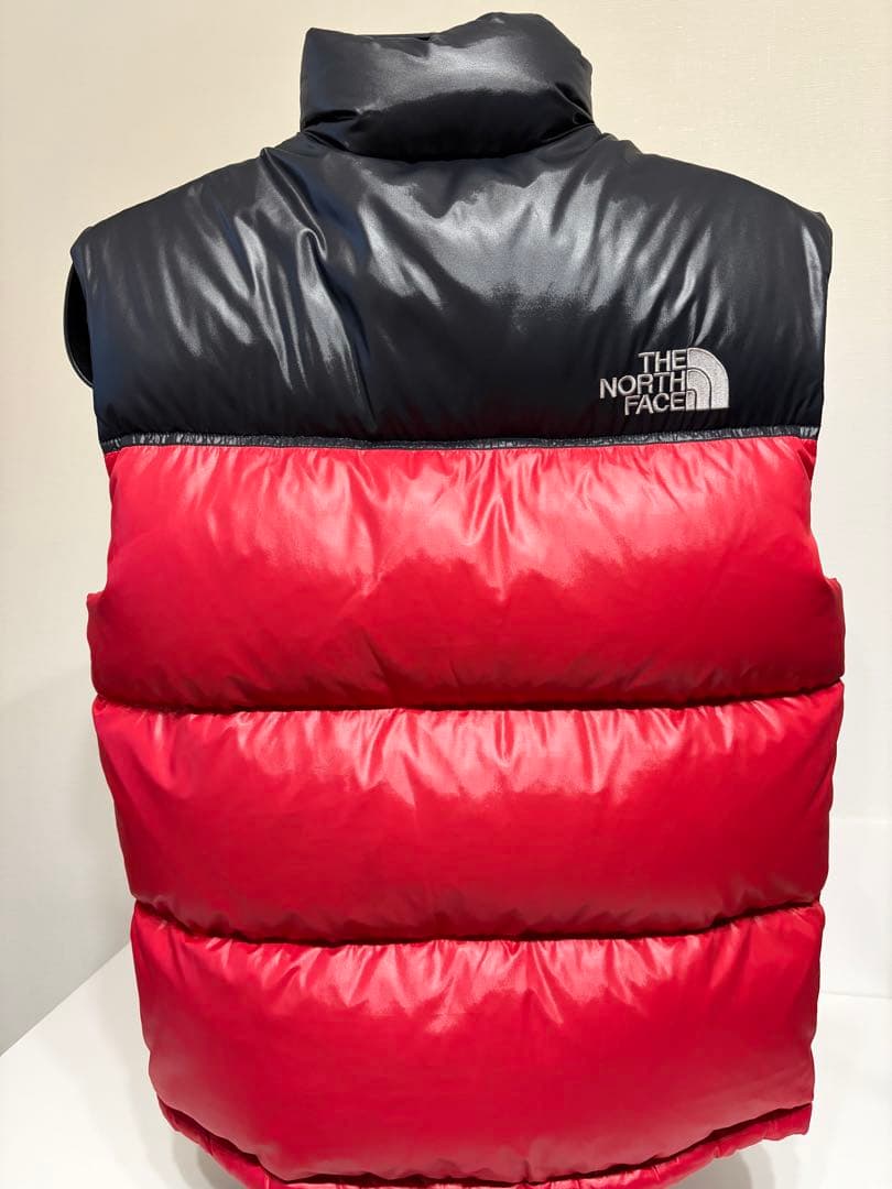 THE NORTH FACE ダウンベスト 赤黒