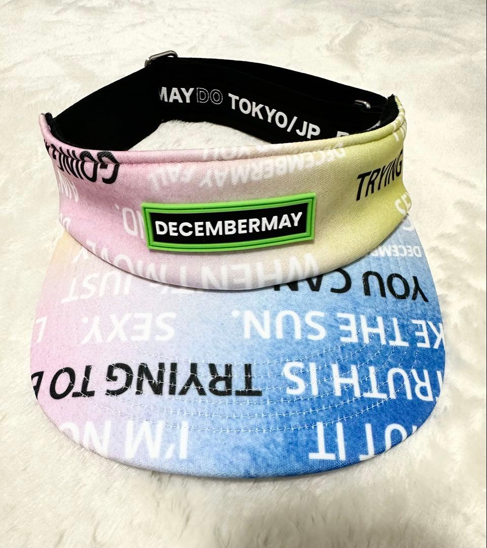 DECEMBERMAY グラデーション サンバイザー　完売品　新品未使用