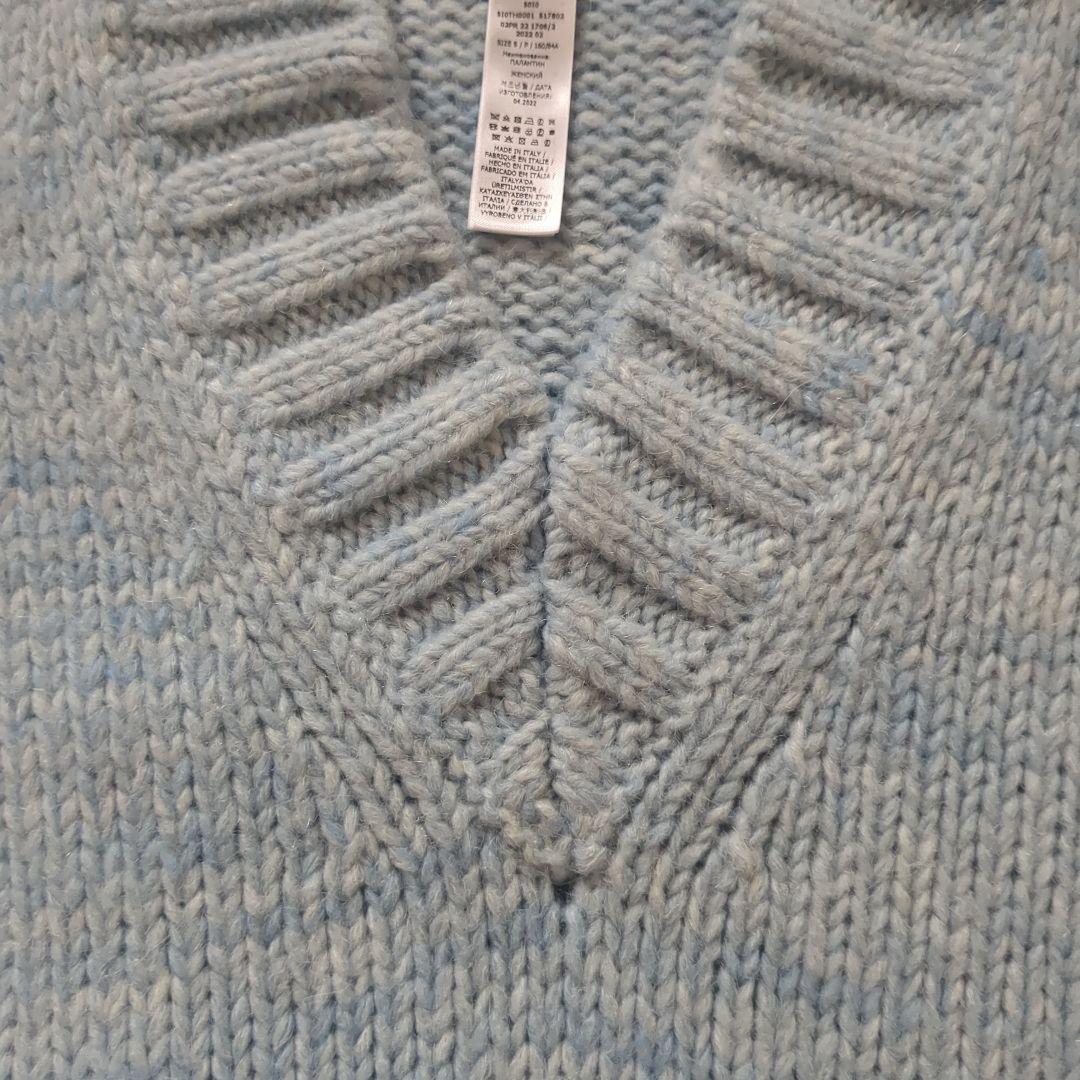 Maison Margielaライトブルー アルパカニットベスト SizeＳ