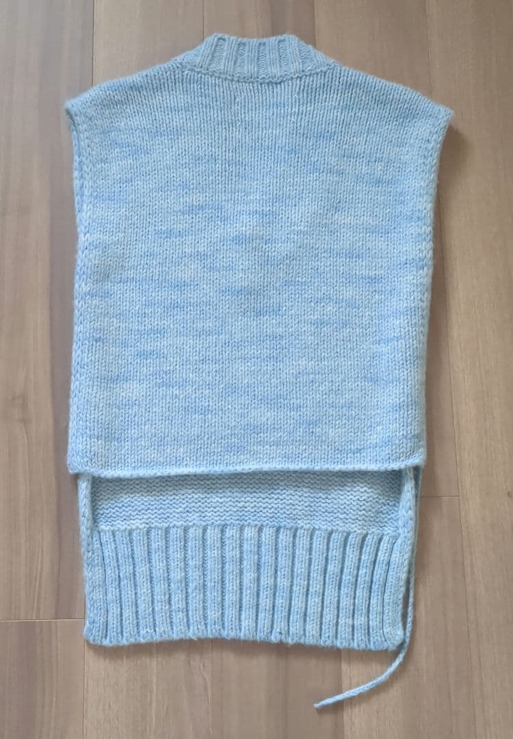 Maison Margielaライトブルー アルパカニットベスト SizeＳ