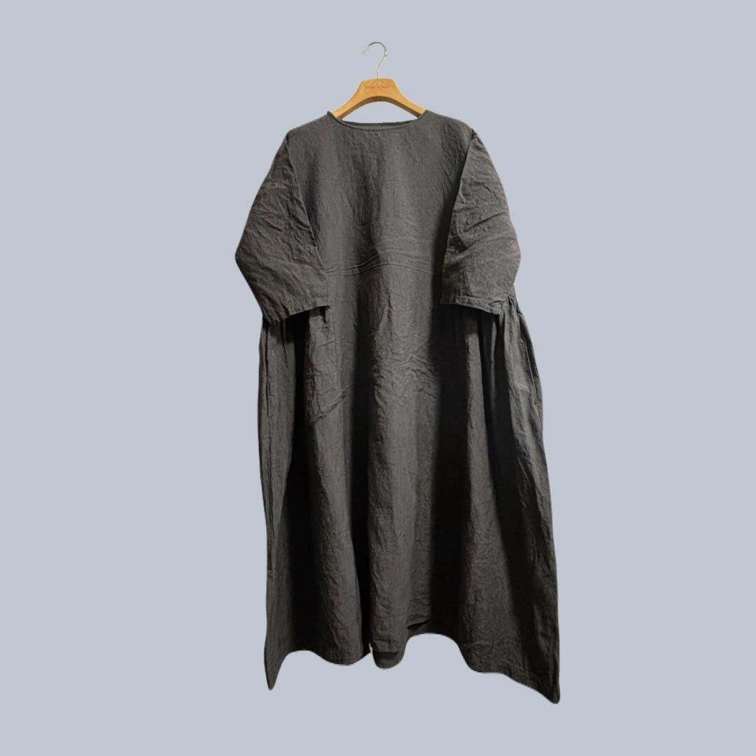 journal standard luxe 40リネン サイドギャザーワンピース