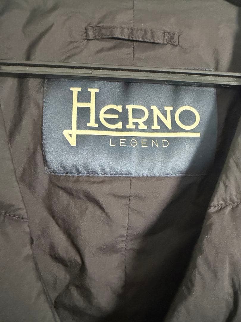 ヘルノ　HERNO ダウンベスト　グース　黒　ブラック L 48 19288