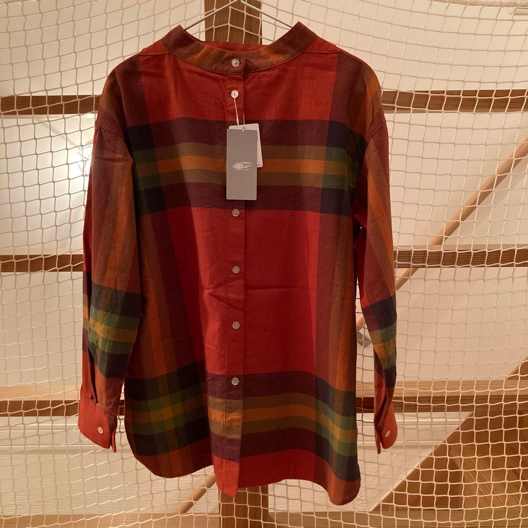 新品　今期完売カラー　ビッグタータン バスク シャツ レディース