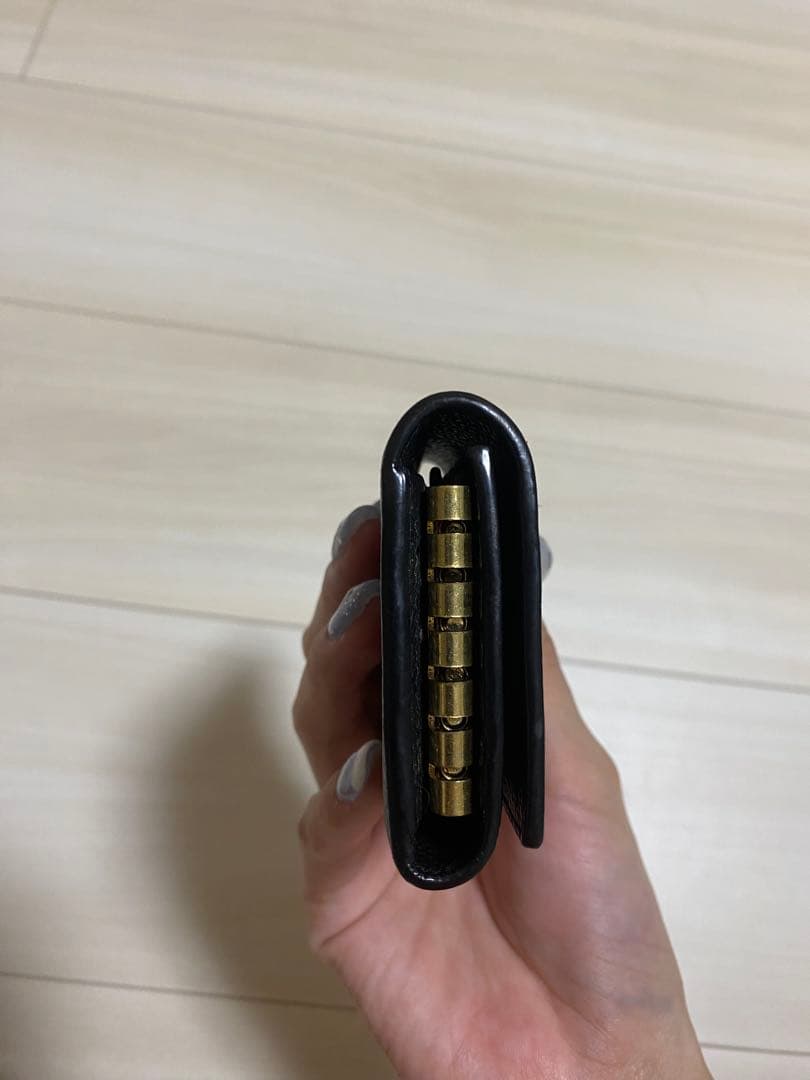 SAINT LAURENT ブラック レザー キーケース