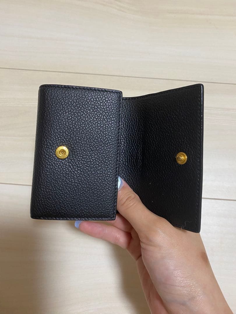 SAINT LAURENT ブラック レザー キーケース