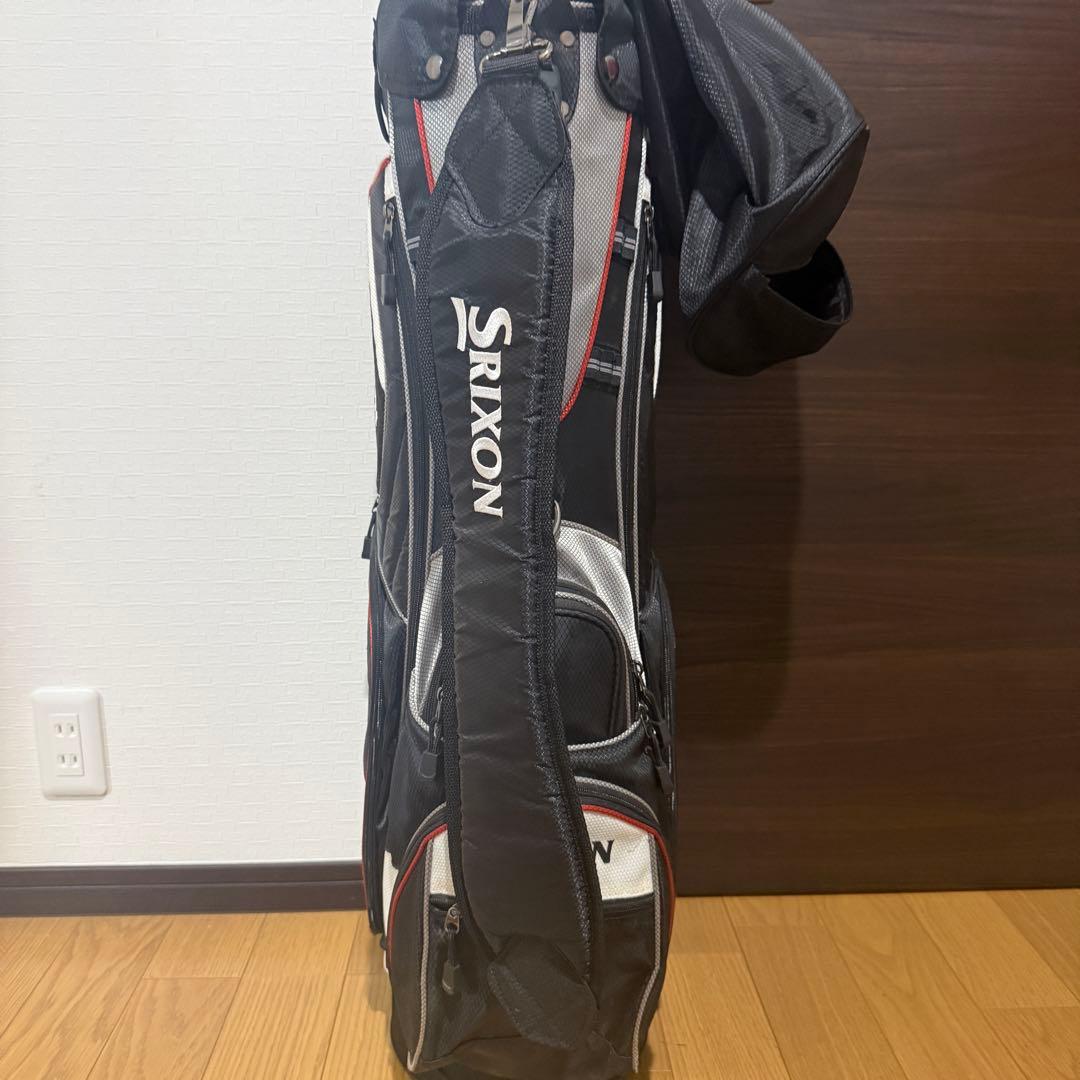 Srixon キャディバッグ ゴルフバッグ ブラック/ホワイト