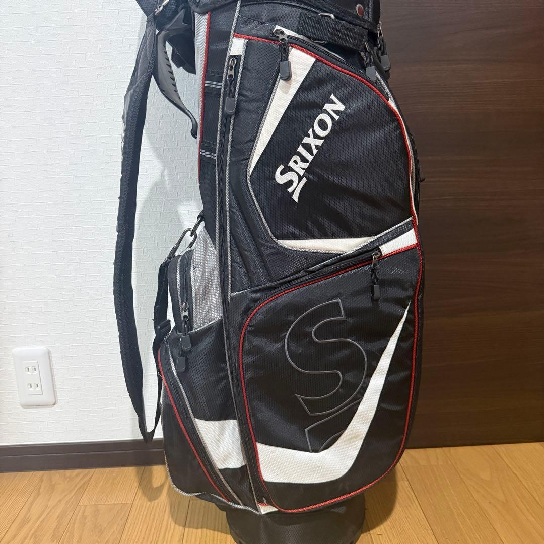 Srixon キャディバッグ ゴルフバッグ ブラック/ホワイト