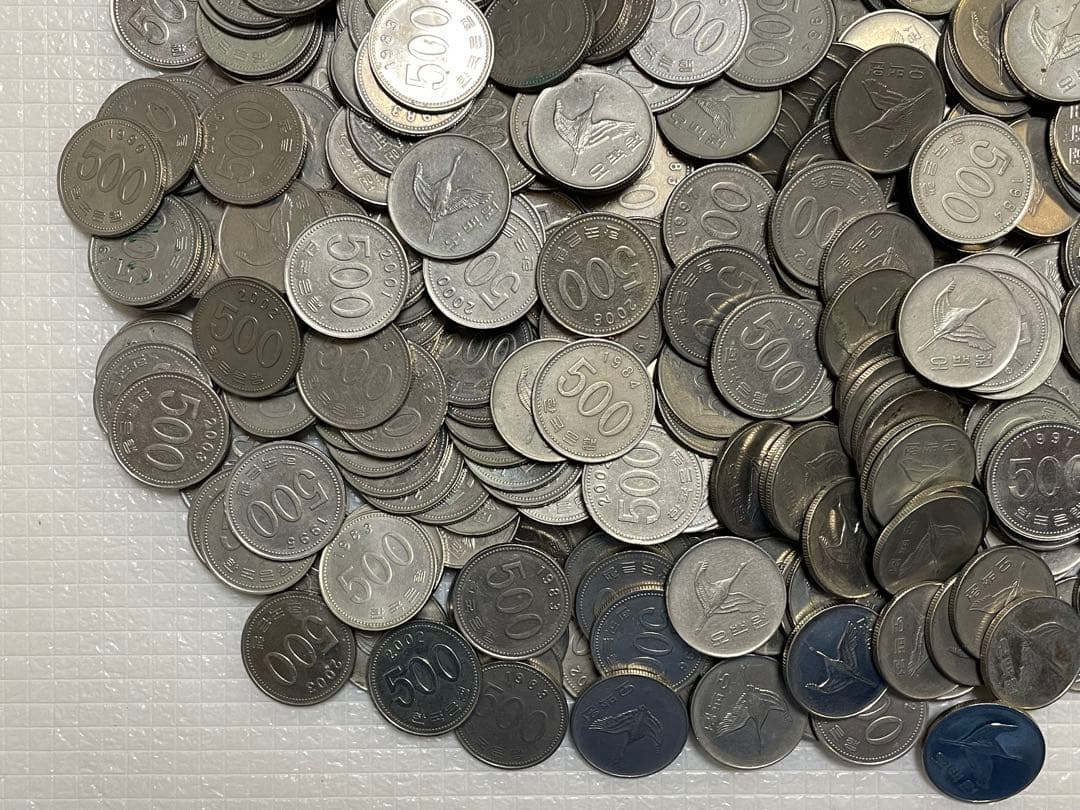 古銭　韓国古銭　韓国ウォン　韓国硬貨　韓国　500ウォン　100ウォン