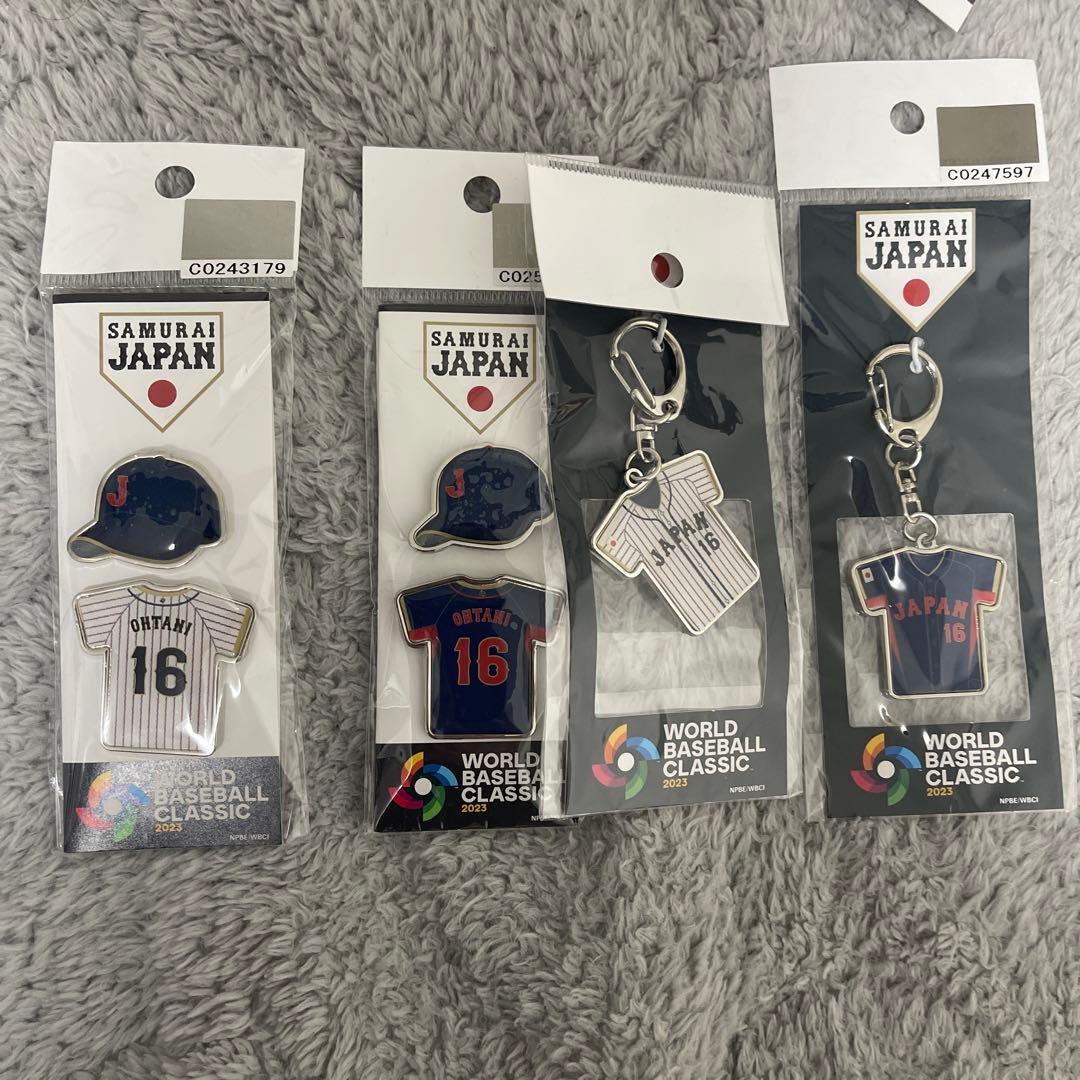 SAMURAI JAPAN大谷翔平キーホルダー　ピンバッジ 4個セット