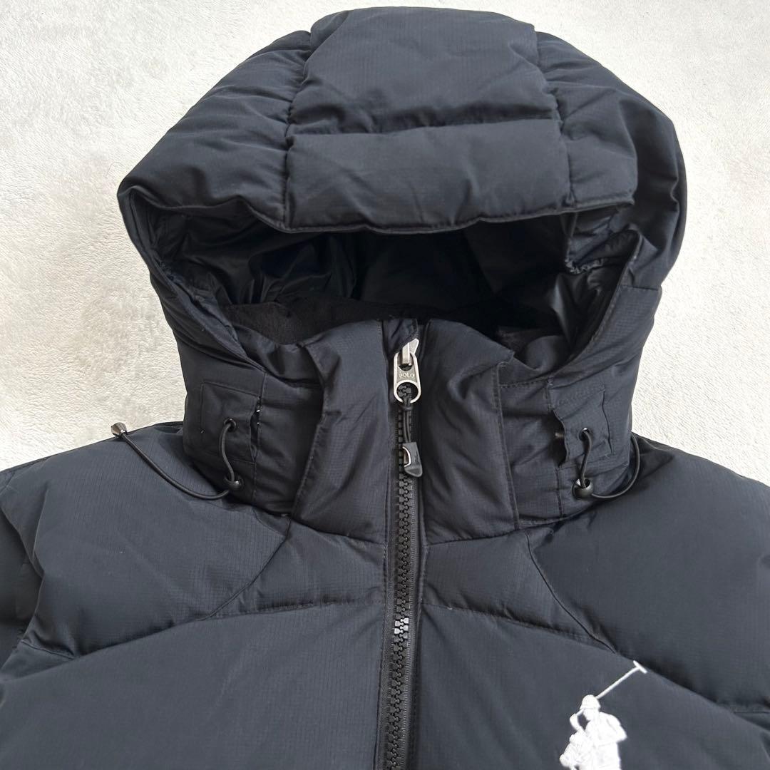 【極美品】ポロラルフローレン ダウンベスト L ビックポニー ブラック