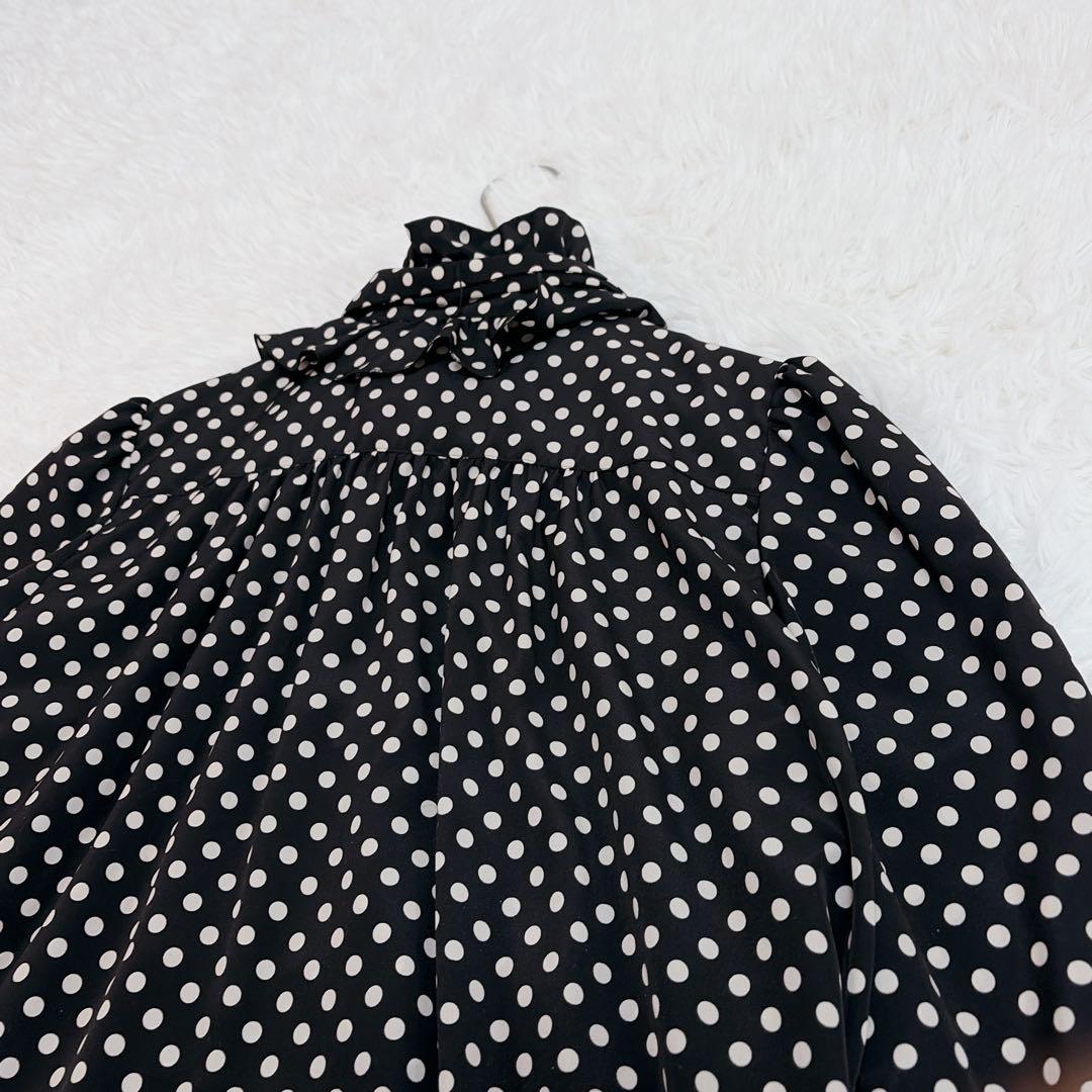 【極美品】Loulou Willoughby ドット ボウタイ ブラウス とろみ