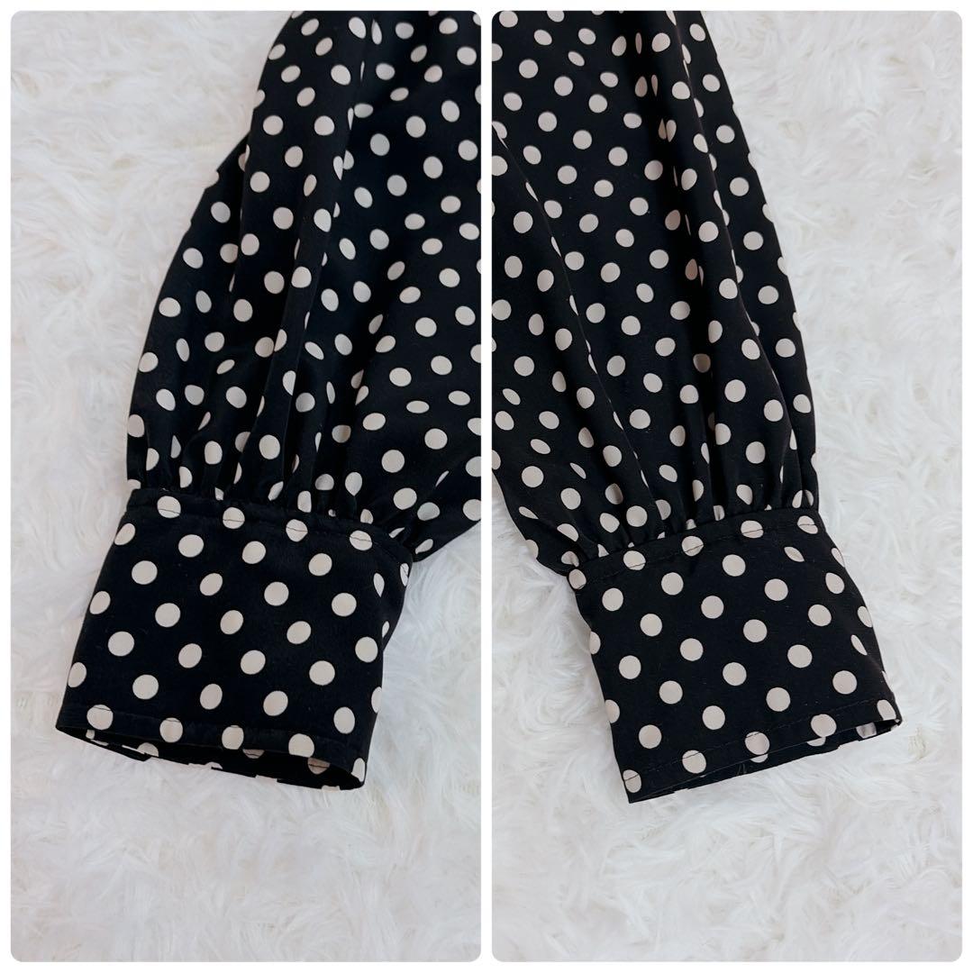 【極美品】Loulou Willoughby ドット ボウタイ ブラウス とろみ