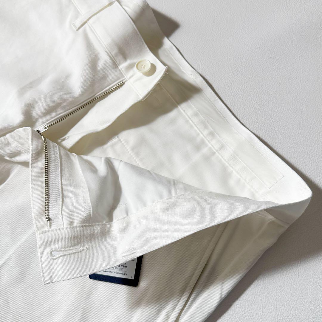 定価2.8万 muta ストレッチテーパードパンツCLEANSE 白 2XL