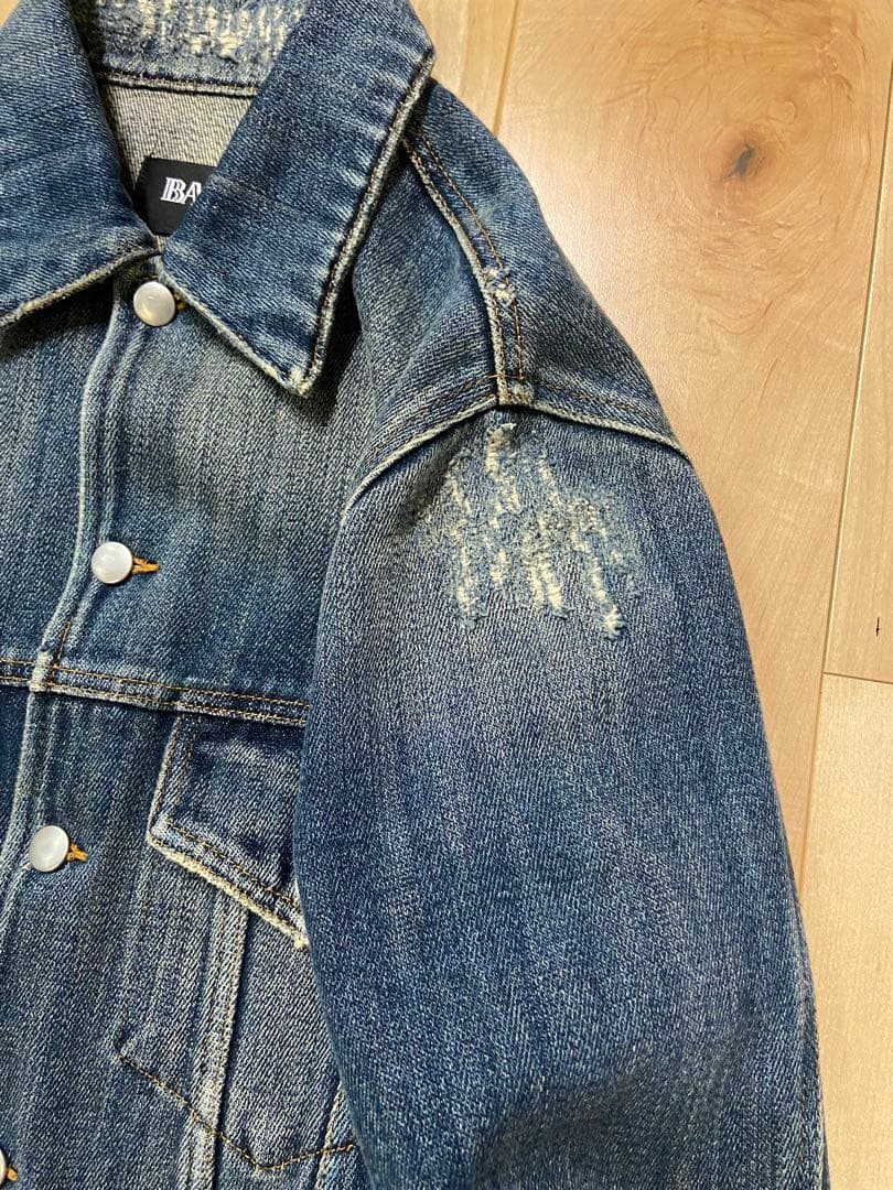 中古 バルマン BALMAIN Gジャン デニムジャケット 50
