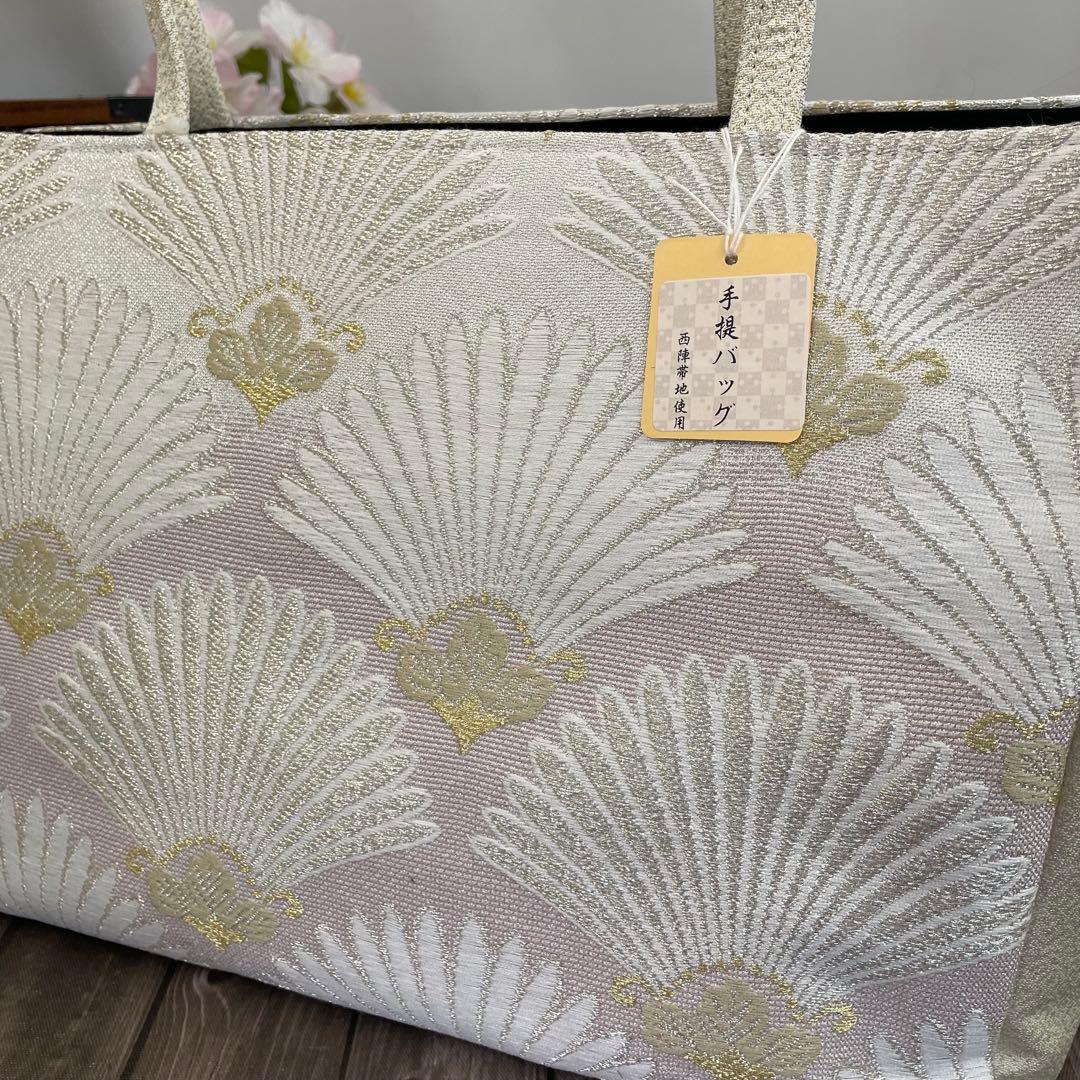 初売りSALE❣️✨西陣帯地使用✨大容量手提げバッグ　新品
