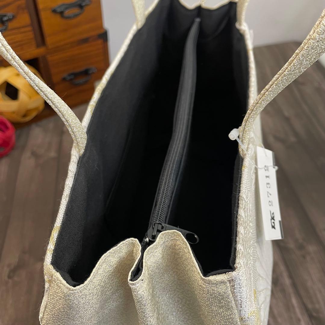 初売りSALE❣️✨西陣帯地使用✨大容量手提げバッグ　新品