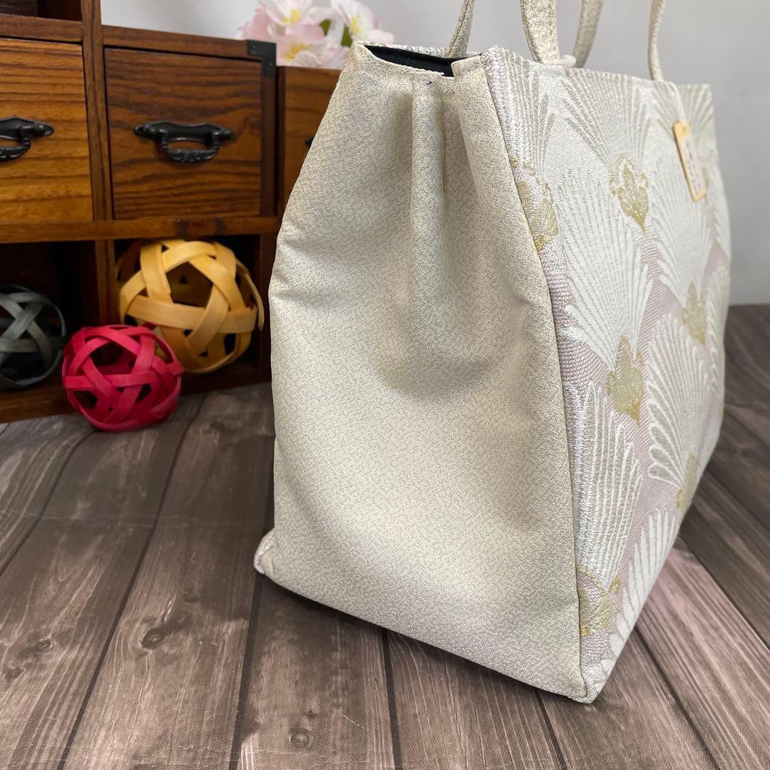 初売りSALE❣️✨西陣帯地使用✨大容量手提げバッグ　新品