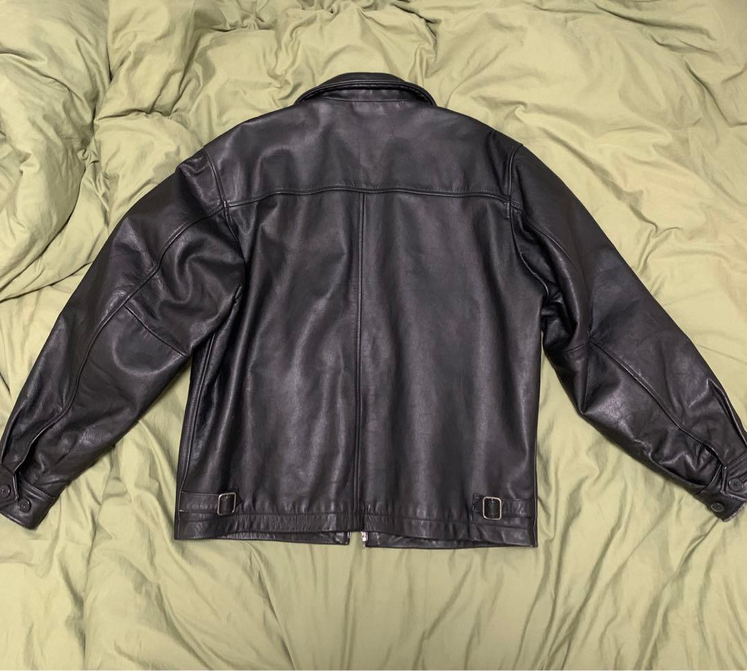 美品 90s OLD GAP レザージャケット 黒 ブラック