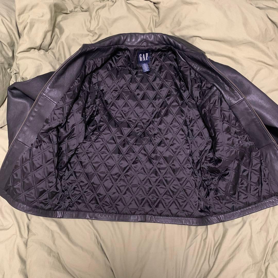 美品 90s OLD GAP レザージャケット 黒 ブラック