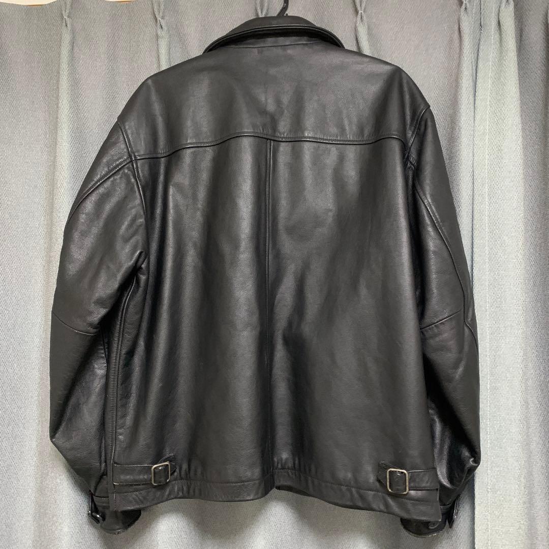美品 90s OLD GAP レザージャケット 黒 ブラック