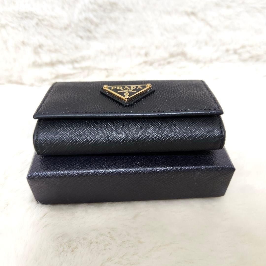 ✨極美品　付属品完備✨プラダ　キーケース　6連　サフィアーノ　三角ロゴ　ブラック