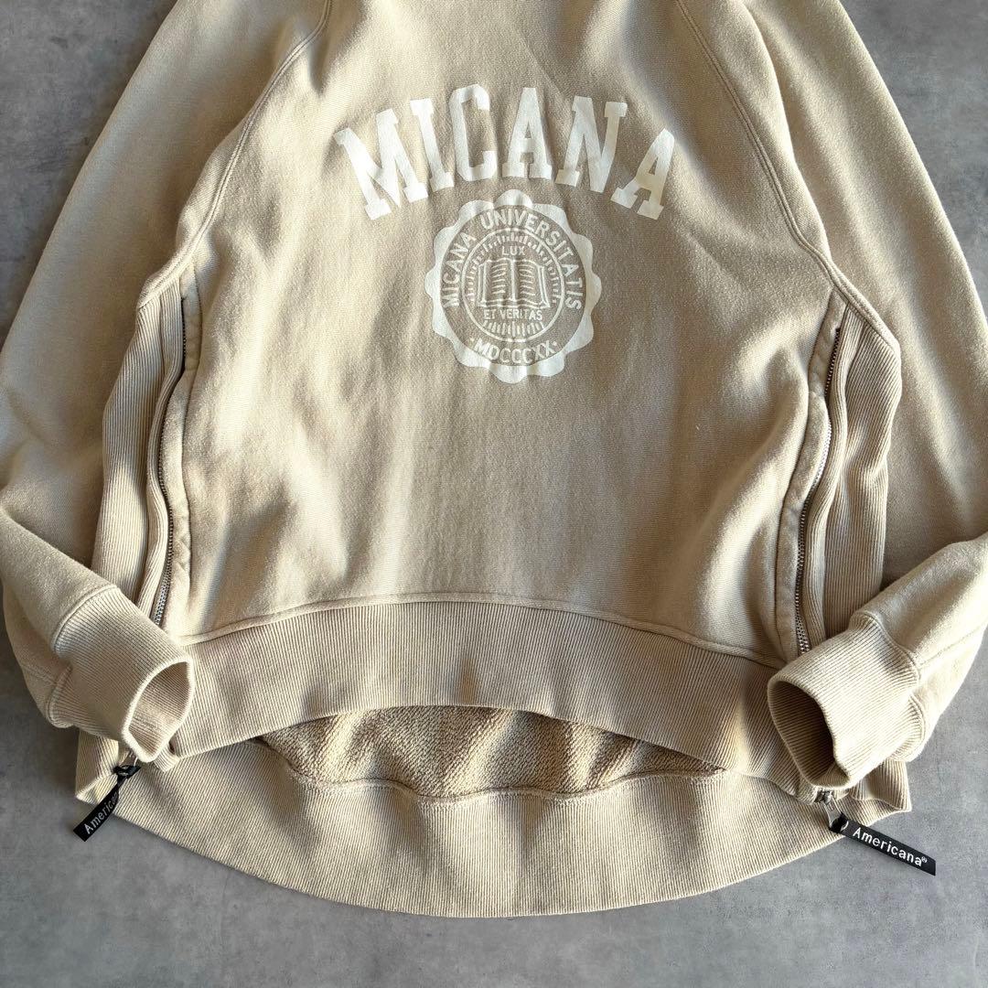 Americana 別注MICA&DEAL プルオーバーパーカー カレッジロゴ