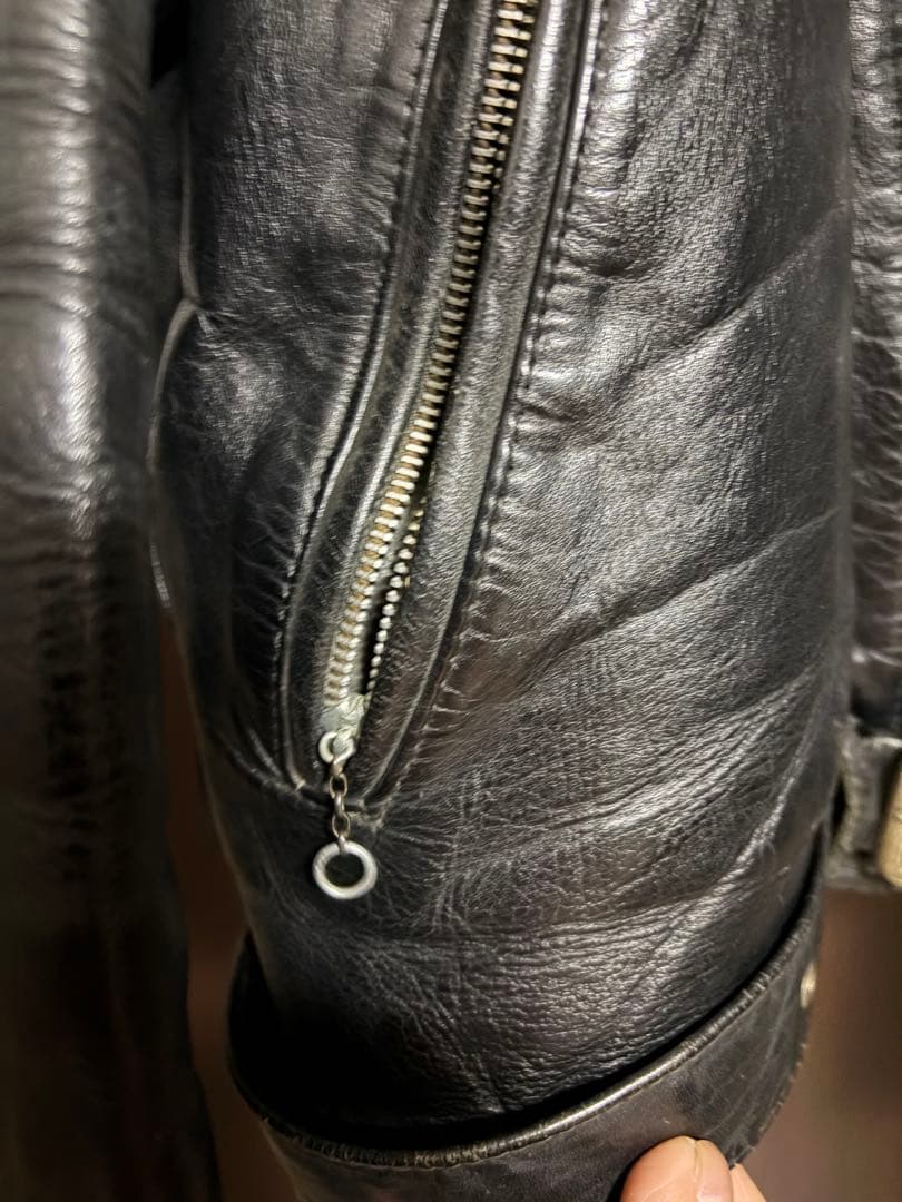 50s〜vintage NELCO BUILT レザーダブルライダースジャケット