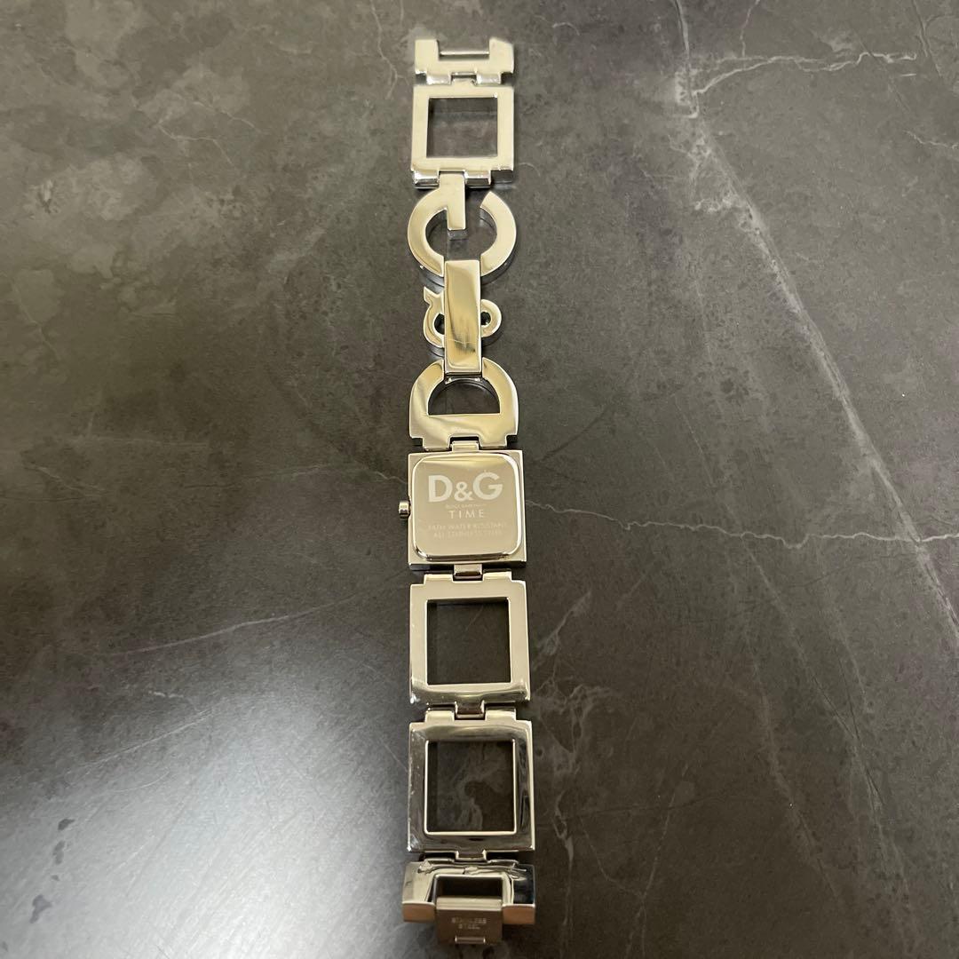 D&G スクエア型 時計 シルバー