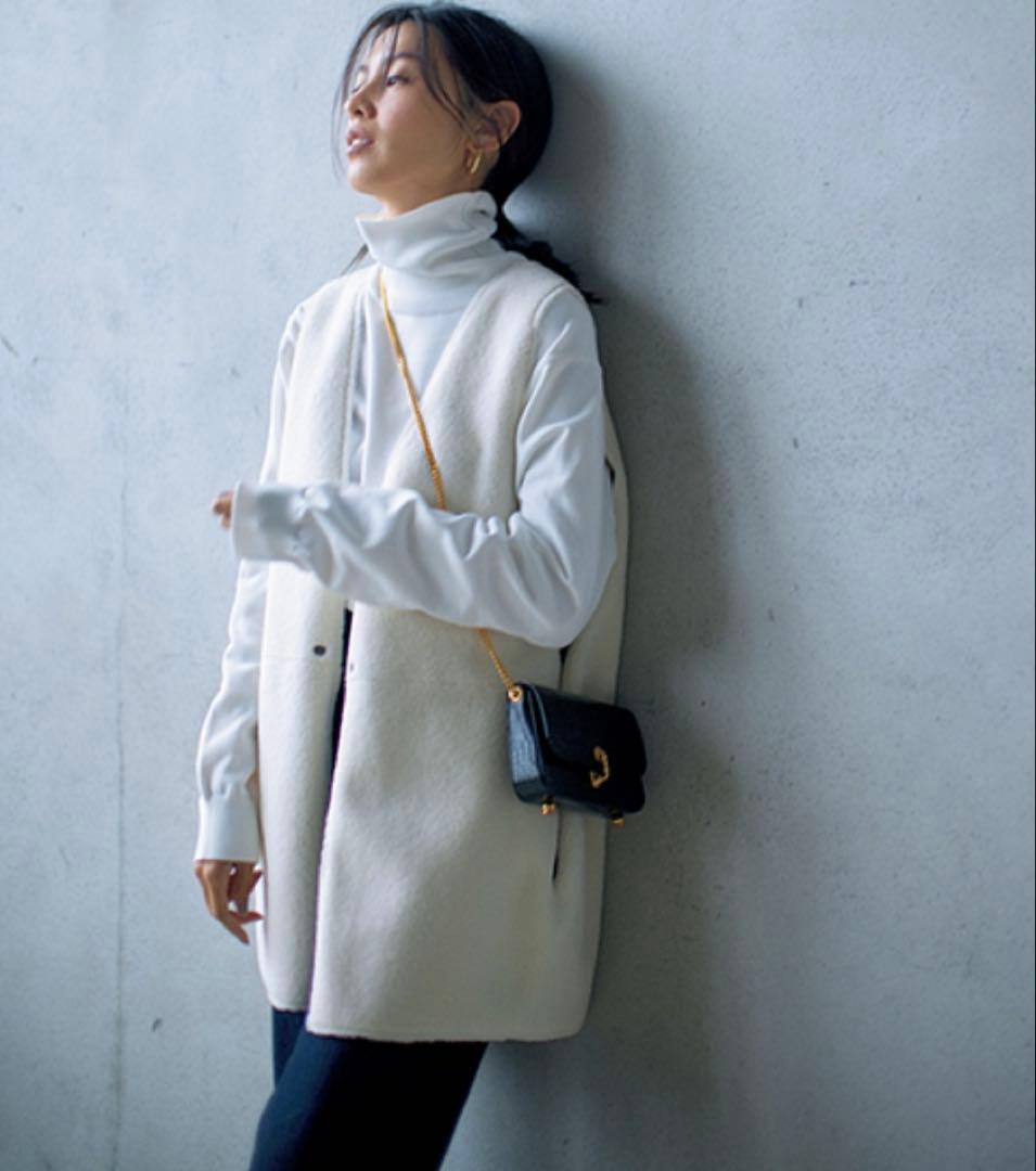 【新品未使用】VERSEAU（ヴェルソー）リバーシブルボアジレ／ブラック