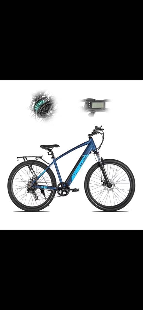 青いスポーツタイプ電動アシスト自転車