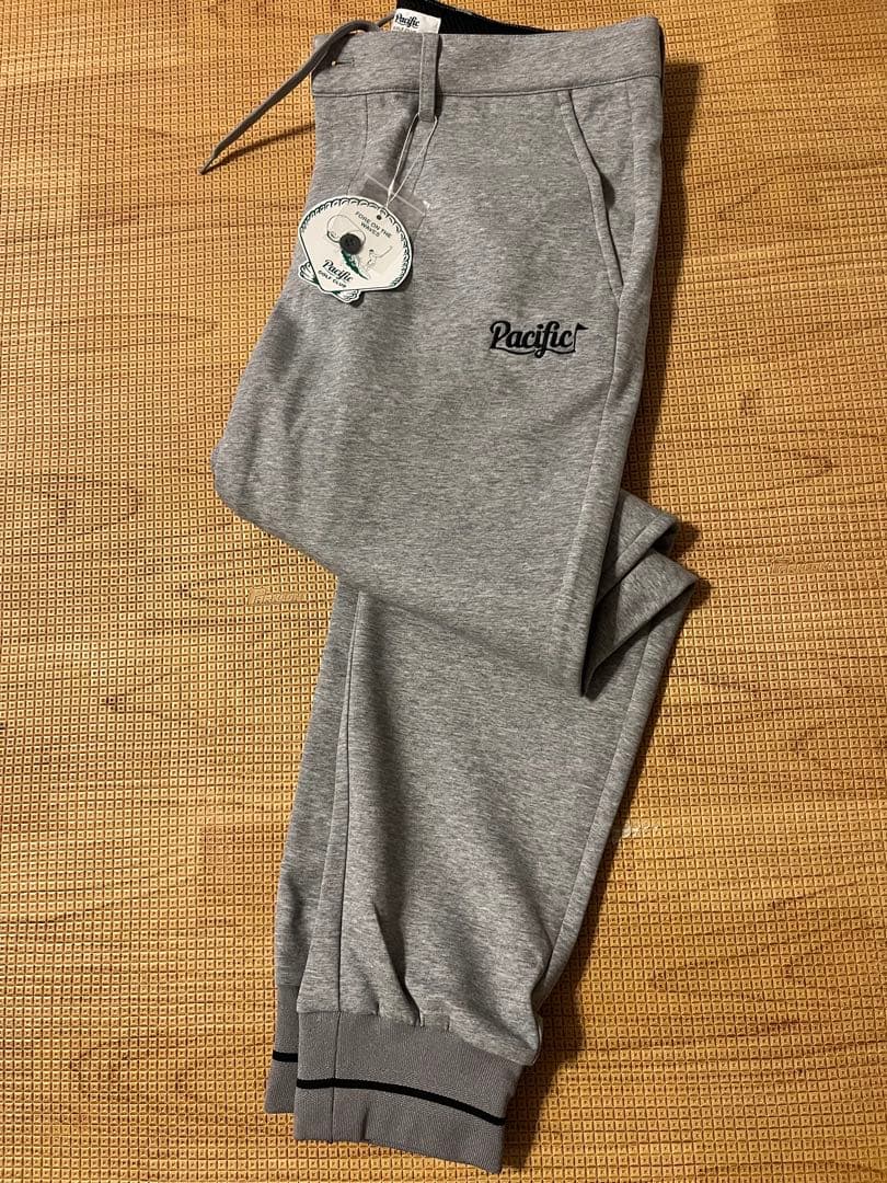 Pacific Golf Club グレー スウェットパンツ PGCロゴ入り