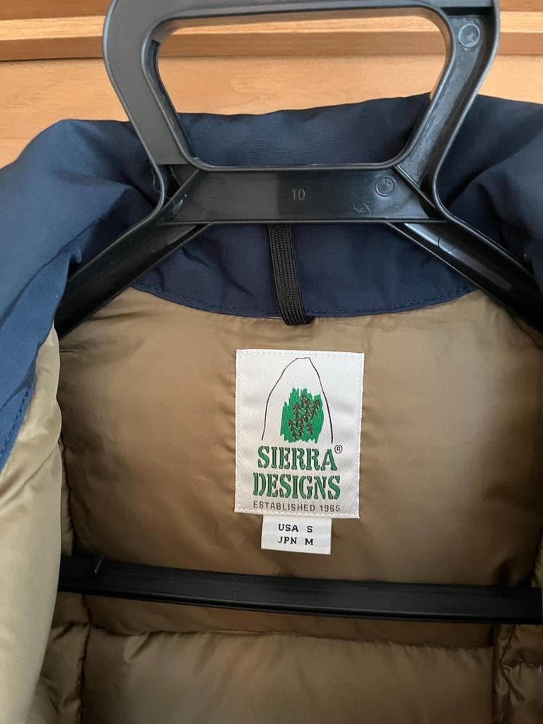 シエラデザインズ DOWN SIERRA VEST M ネイビー