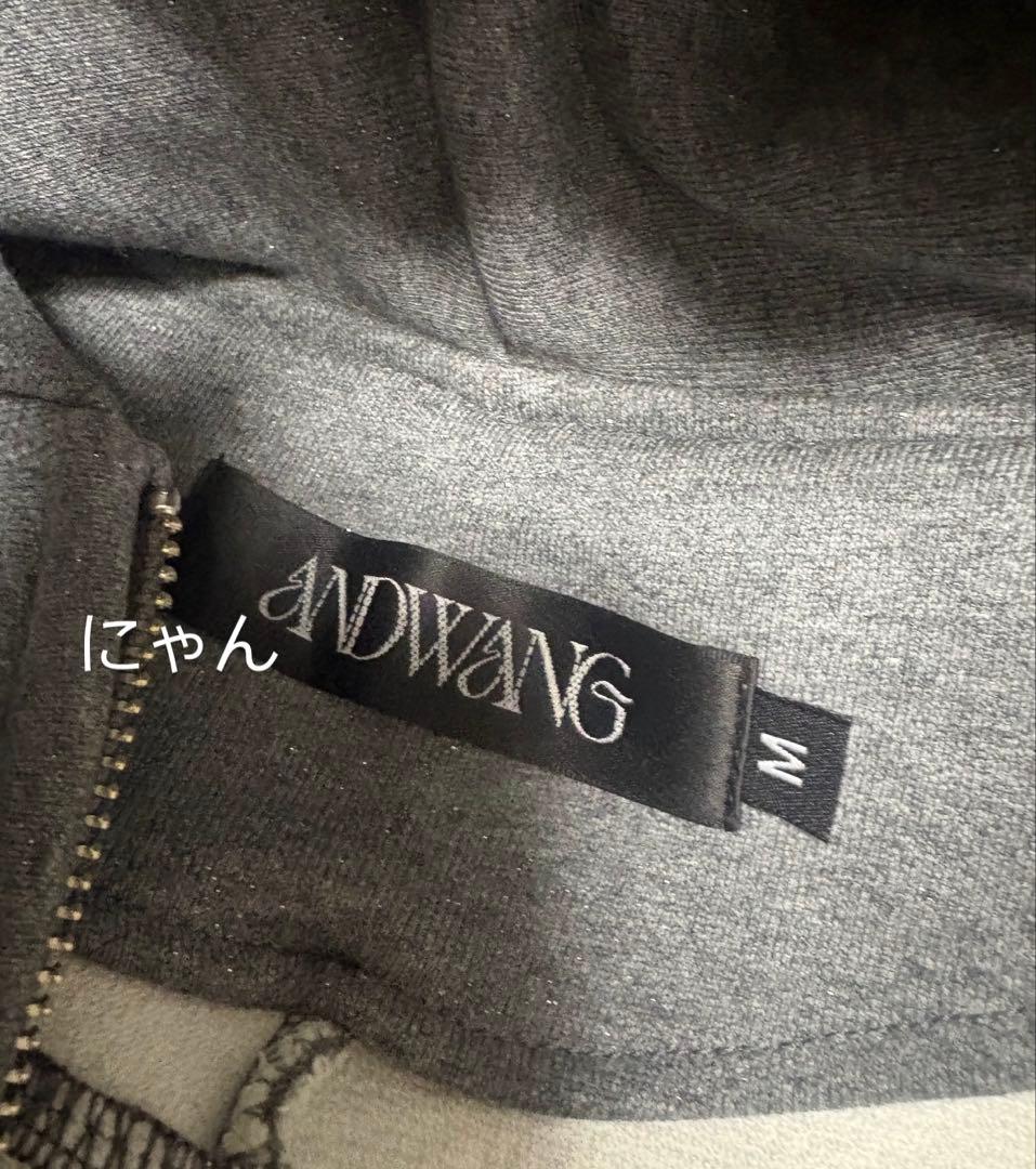 トップス andwang kirakira zip up