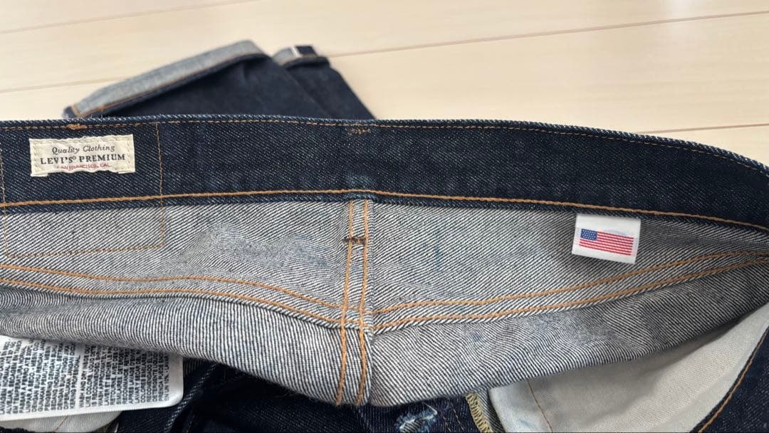 USA製　Levi's 501　セルビッチデニム【W30 L34】革パッチ　濃紺