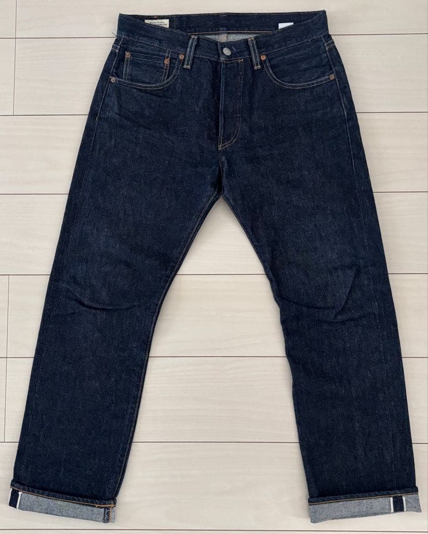 USA製　Levi's 501　セルビッチデニム【W30 L34】革パッチ　濃紺
