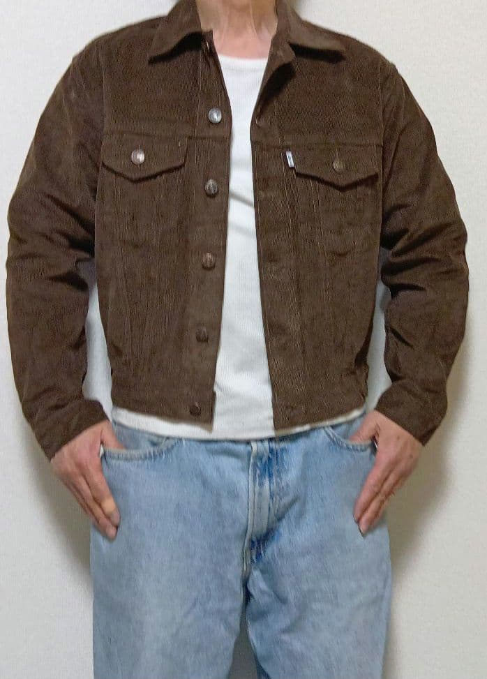 ★在庫ラスト1！USA製★茶★リーバイス★Levis★コーデュロイジャケット