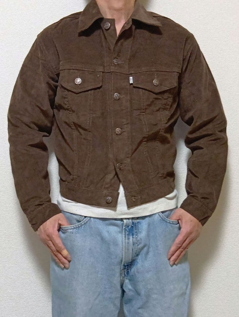 ★在庫ラスト1！USA製★茶★リーバイス★Levis★コーデュロイジャケット